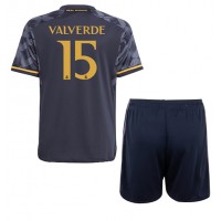 Real Madrid Federico Valverde #15 Replica Away Minikit 2023-24 Short Sleeve (+ pants)